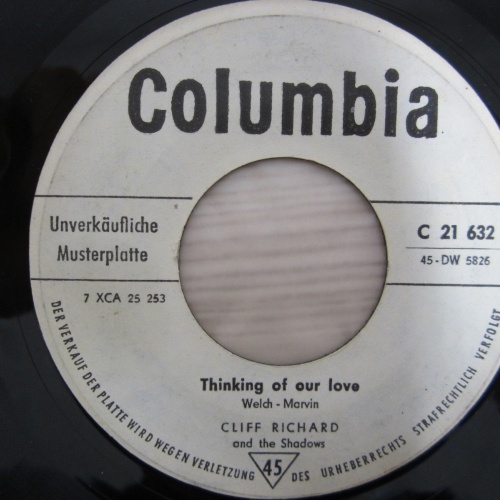 Single / Cliff Richard And The Shadows ?– Nine Times Out Of Ten / MUSTERPRESSUNG