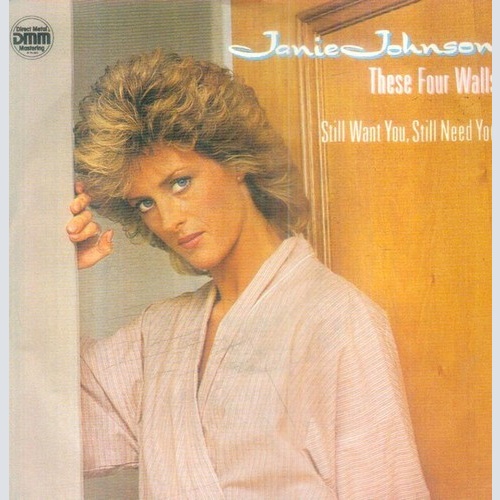 Janie Johnson - These Four Walls (7", Single)