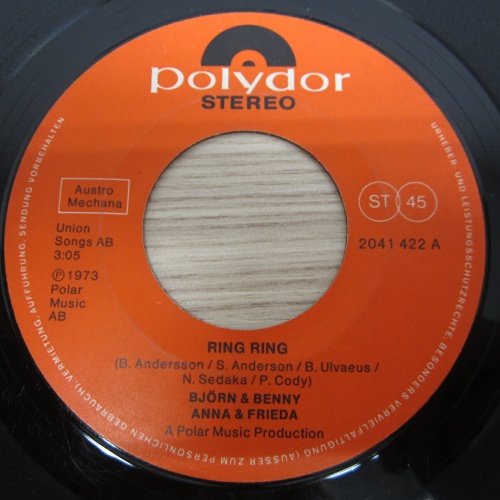 Single / Björn + Benny + Anna + Frieda ?– Ring Ring    /  AUT   PRESS / RAR /