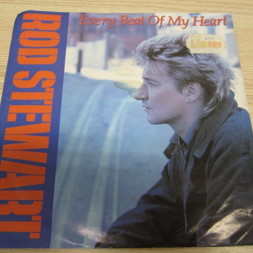 Single /  Rod Stewart ?– Every Beat Of My Heart   /  DE  PRESS / RAR /