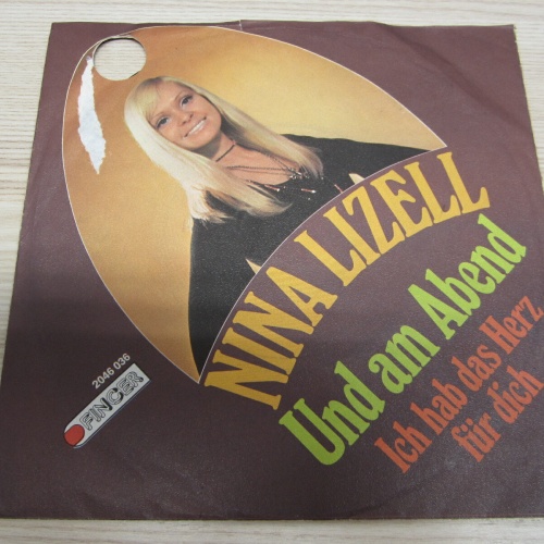 Single /  Nina Lizell ?– Und Am Abend     / DE PRESS /  RAR /