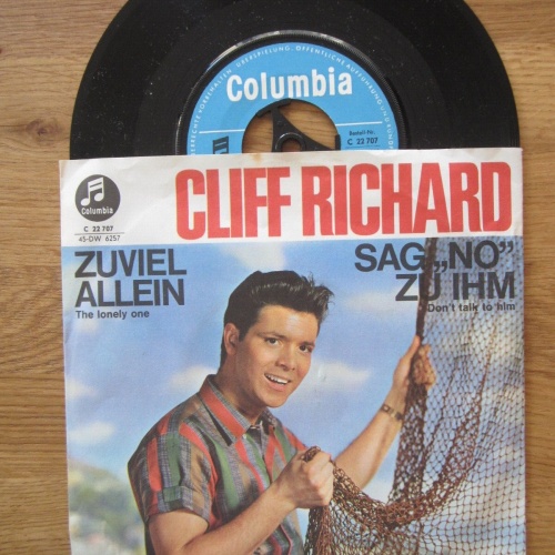 Single / Cliff Richard – Sag' "No" Zu Ihm / Zuviel Allein / DE    PRESS /