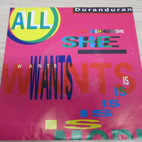 Single /  Duranduran ?– All She Wants Is  / NL  PRESS / RAR /