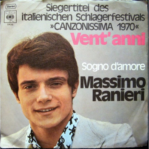 Single / MASSIMO RANIERI / SCHLAGERFESTIVAL / 1970 / RARITÄT /