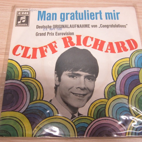 Single /   Cliff Richard ?– Man Gratuliert Mir  / DE PRESS  / RAR /