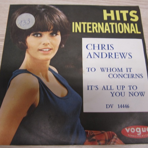 Single /  Chris Andrews  ?– To Whom It Concerns /  FRANCE  PRESS  / RAR /