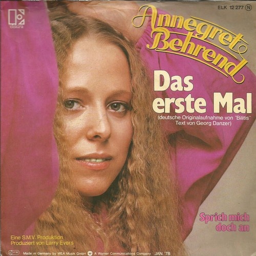 Annegret Behrend - Das Erste Mal (Bilitis) (7", Single)