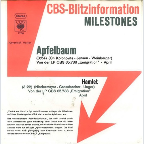 Milestones - Apfelbaum (7", Single, Promo)