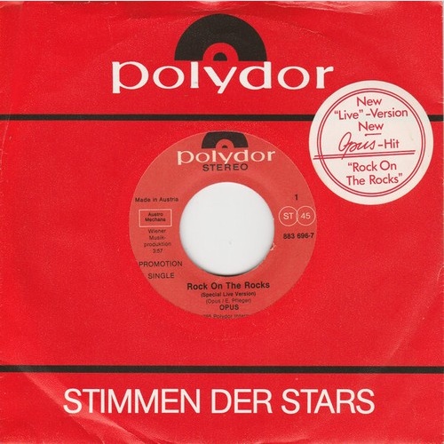 Opus - Rock On The Rocks / Dreamin' Takes You Away (7", Single, Promo)