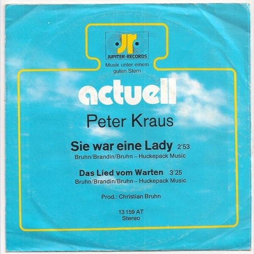 Peter Kraus - Sie War Eine Lady (7", Single, Promo)