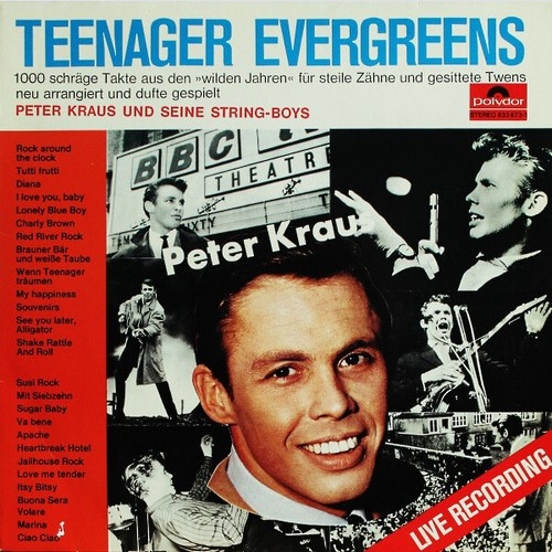 Peter Kraus Und Seine String-Boys - Teenager Evergreens (LP, Album, RE)