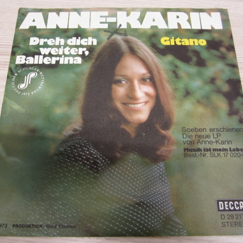 Single /  Anne-Karin ?– Dreh Dich Weiter, Ballerina   /  DE  PRESS / RAR /