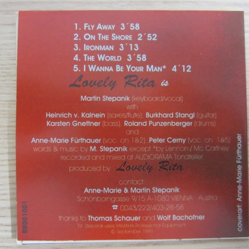 CD /   LOVELY RITA / FLY AWAY /  PROMO   / AUSTRIA / RARITÄT / MUSTER /