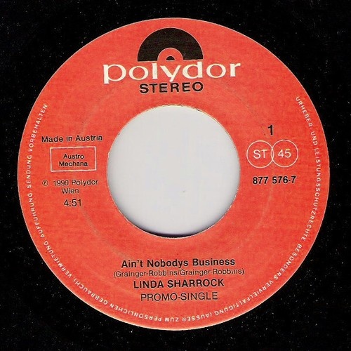 Linda Sharrock - Ain't Nobodys Business (7", Single, Promo)