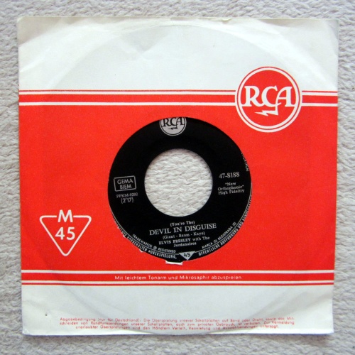 Single / ELVIS PRESLEY / DEVIL IN DISGUISE  / 47-8188 / RCA / RARITÄT /