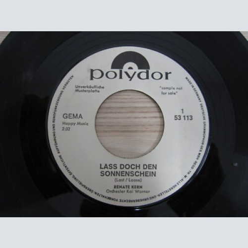Single /  Renate Kern ?– Laß Doch Den Sonnensche / MUSTERPRESSUNG / PROMO / RAR