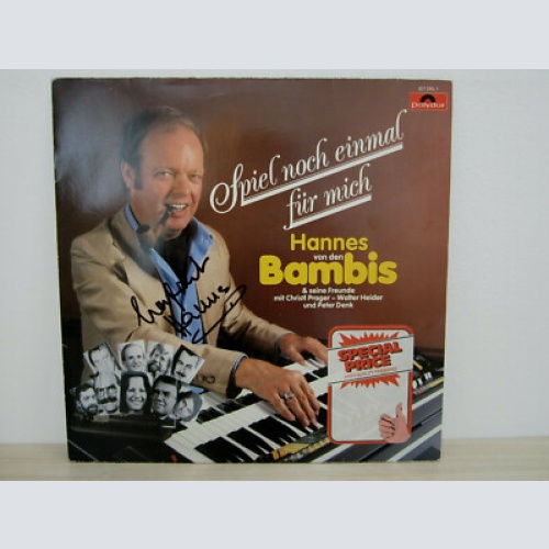 LP /  HANNES VON DEN BAMBIS  -MIT AUTOGRAMM / AUSTRIA / RARITÄT /