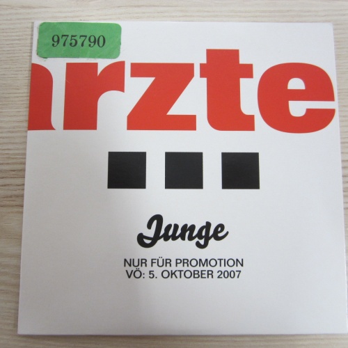 CD / DIE ÄRZTE - JUNGE    / PROMO - MUSTER / RARITÄT /