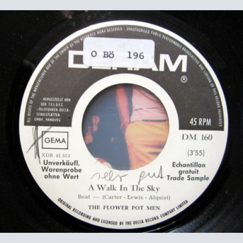 Single / THE FLOWER POT MEN / MUSTERPRESSUNG / BEAT 60er / RARITÄT /