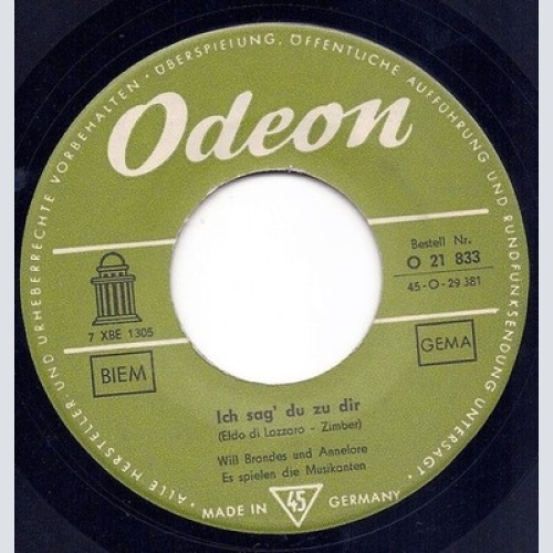 Will Brandes Und Hanna Dölitsch - Ich Sag' Du Zu Dir (7", Single)