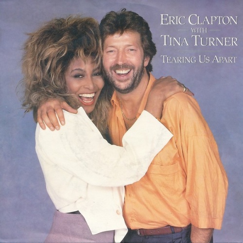 Eric Clapton with Tina Turner - Tearing Us Apart (7", Single)