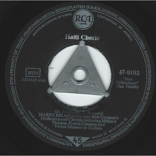 Harry Belafonte - Haiti Cherie / Man Piaba (7", Single)