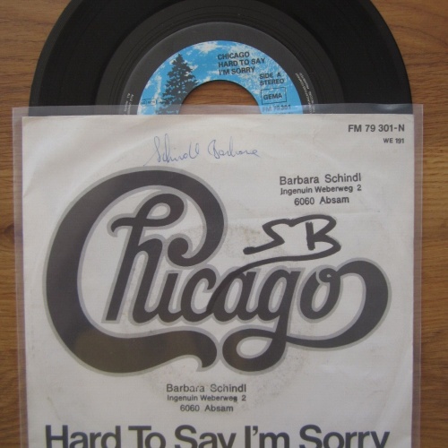 Single /  Chicago – Hard To Say I'm Sorry  /  DE   PRESS /
