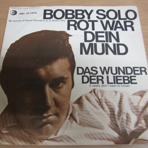 Single / Bobby Solo ?– Rot War Dein Mund / Swiss PRESS /  RAR /