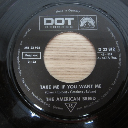 Single /  The American Breed ?– Ready, Willing And Able    / DE PRESSS / RAR /