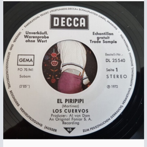 Los Cuervos - El Piripipi / Escuchame (7", Promo)