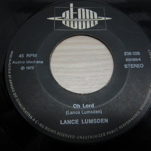 Single /  Lance Lumsden ?– I've Got A Feeling / AUT PRESS /   RAR /
