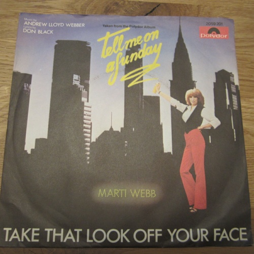 Single / Marti Webb ‎– Take That Look Off Your Face / DE Press /