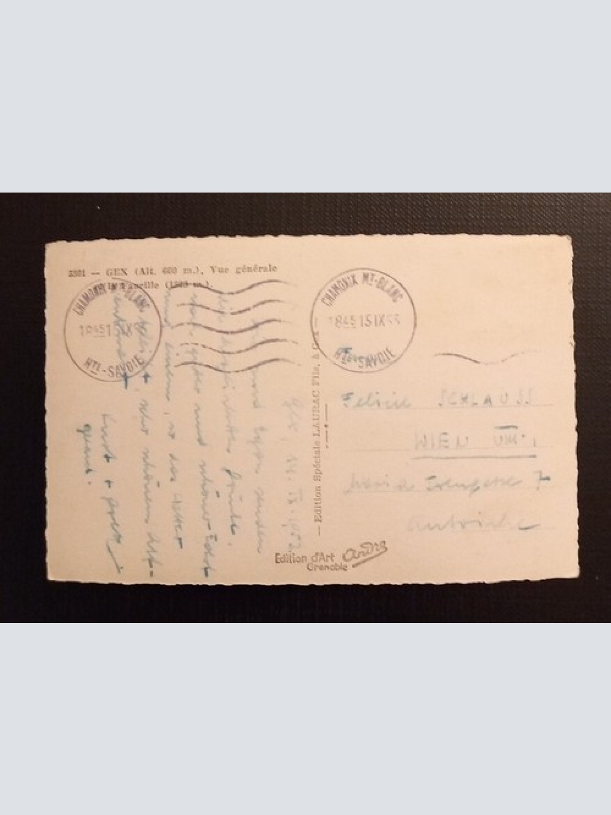 Gex Col De La Faucille Vue Generale Ga 00284 E