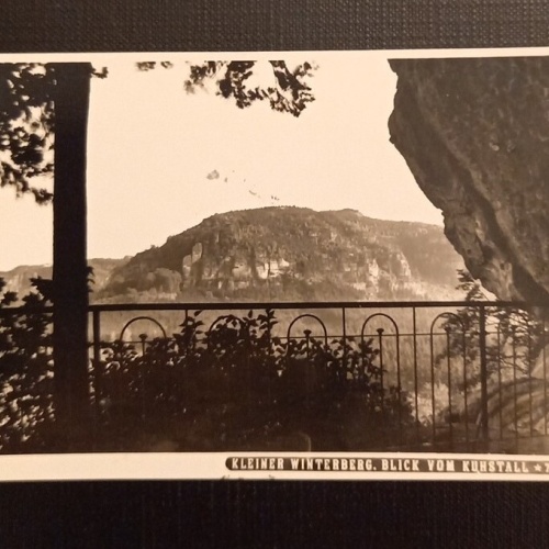 Kleiner Winterberg Blick Vom Kuhstall Ga