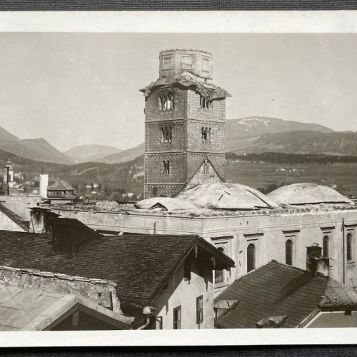 Hallein Brand Augustinerkloster 1943 Turm Stadt Salzburg Österreich 402704 TH