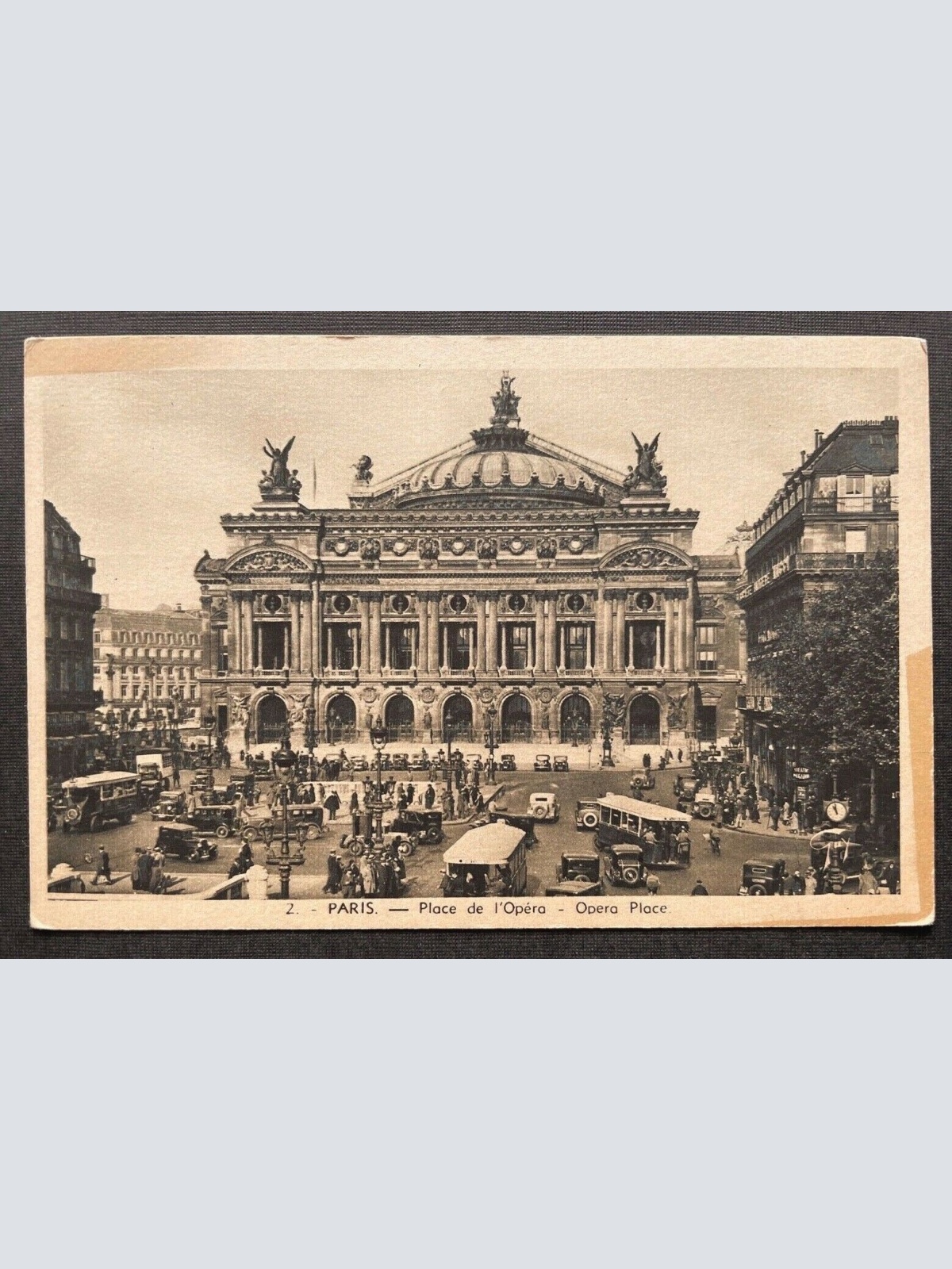 Paris Place de l'Opéra Opernplatz Stadt Gebäude Autos Bus Frankreich 402683 TH C