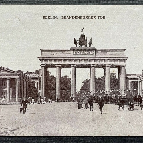 Berlin Brandenburger Tor Stadt Platz Gebäude Kutsche Deutschland 402644 TH C
