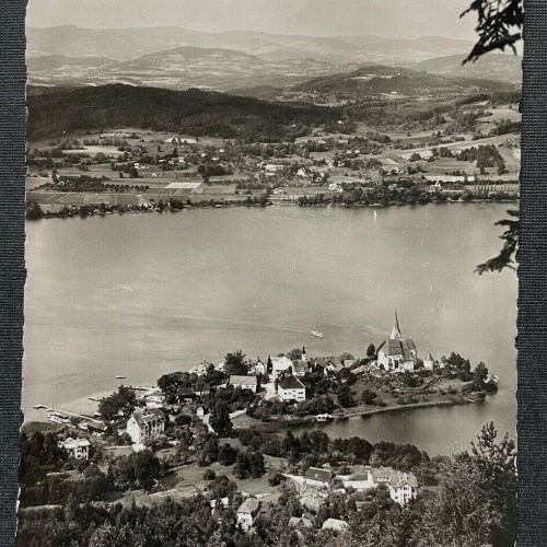 Maria Wörth Wörthersee Ort Kirche Gebäude Berg Kärnten Österreich 402626 TH C