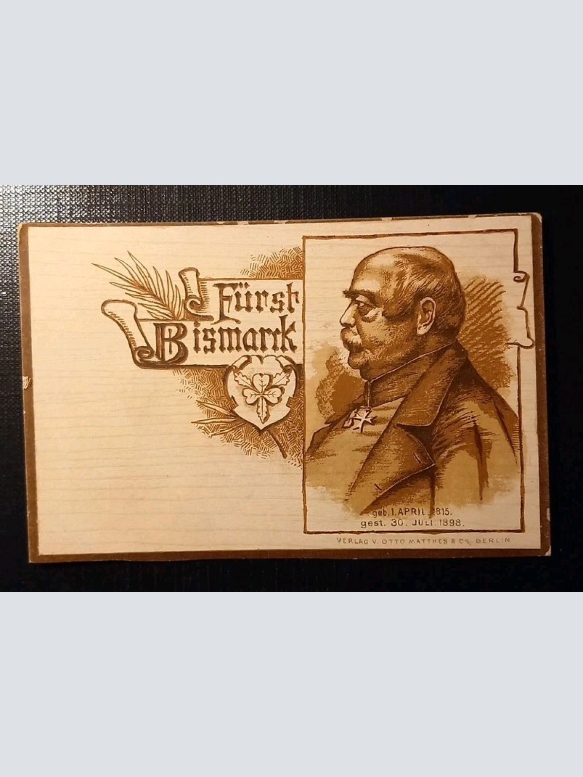 Fürst Bismarck Porträt 500228 H Gr