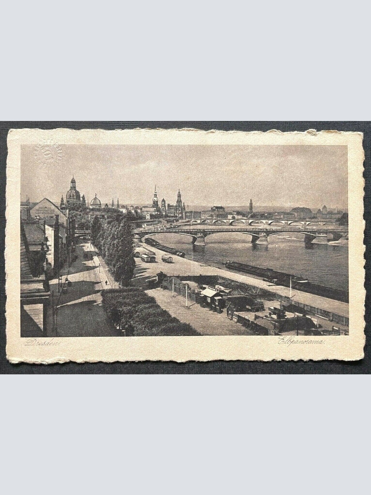 Dresden Elbpanorama Stadt Brücke Fluss Gebäude Sachsen Deutschland 402633 TH C