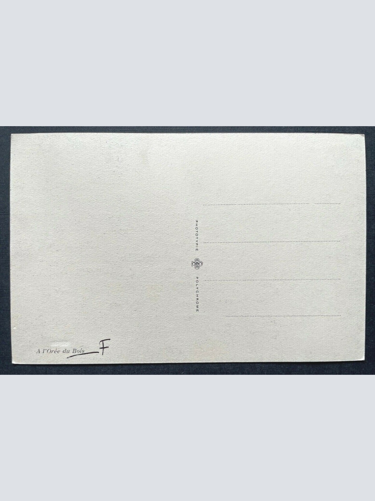 A L'oree Du Bois Am Waldrand Baum Natur Malerei Frankreich 402638 TH C