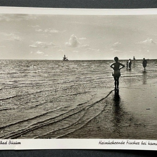 Nordseeheilbad Büsum Heimk.Fischer Flut Schleswig-Holstein Deutschland 402612 C