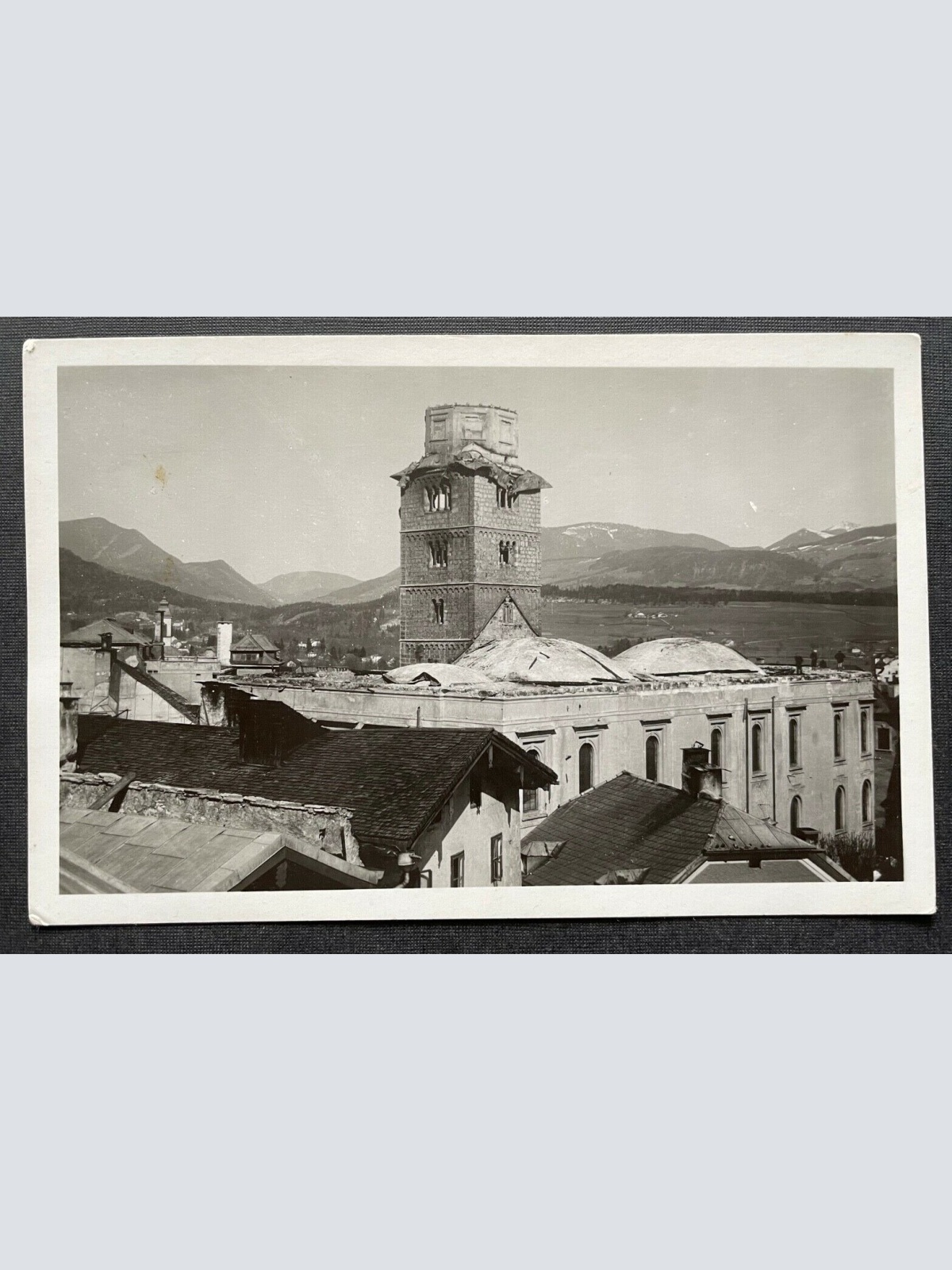 Hallein Brand Augustinerkloster 1943 Turm Stadt Salzburg Österreich 402699 TH