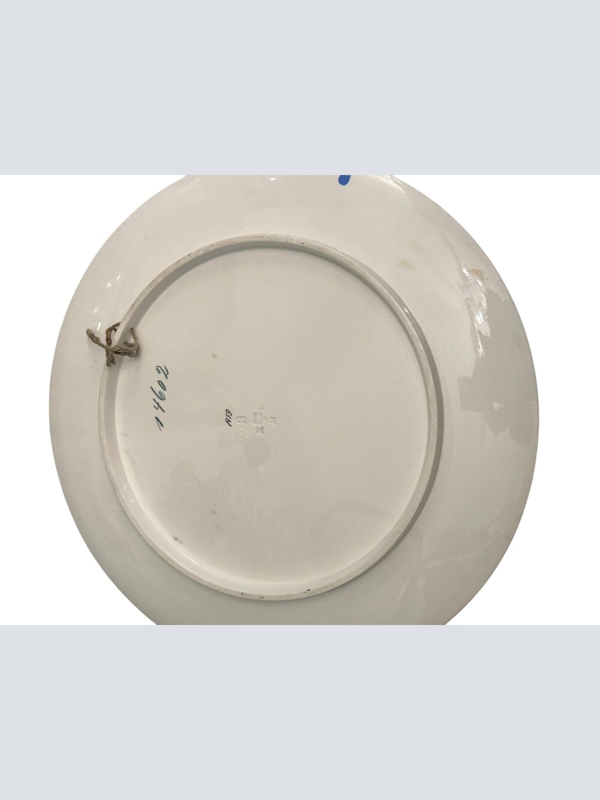 Wächtersbach Keramik antik Teller ca. 40 cm um 1900 Reiter Pferd