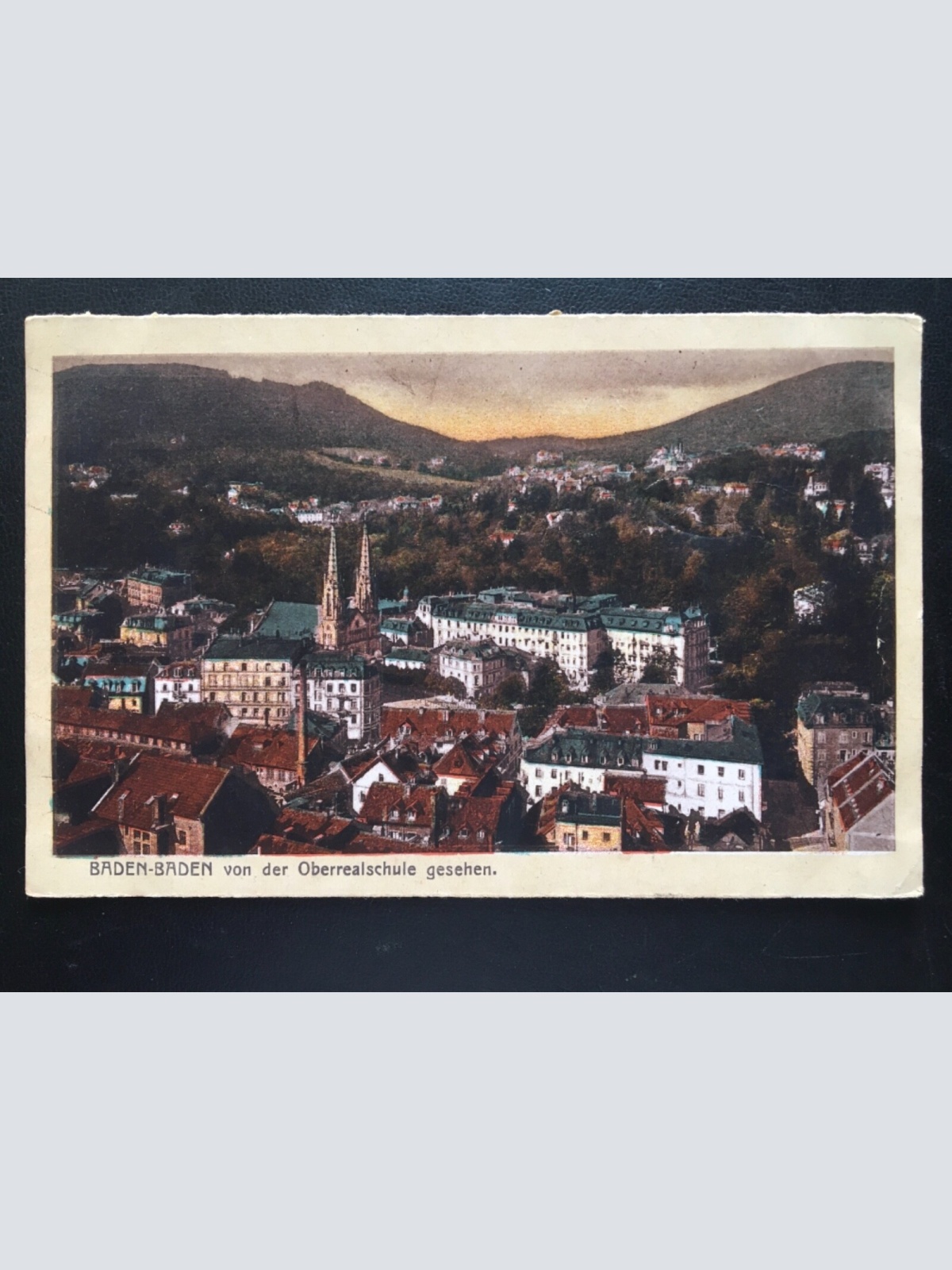 Baden-Baden - Von der Oberschule gesehen - Stadtansicht 180175 TH