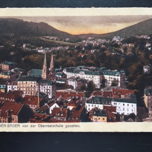 Baden-Baden - Von der Oberschule gesehen - Stadtansicht 180175 TH