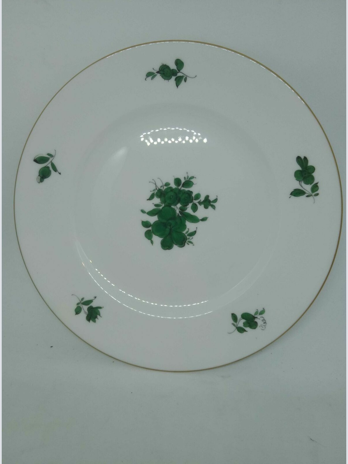 Augarten Dessertteller 19.5cm Dekor Maria Theresia 1 5098 113 mit Goldrand 60219