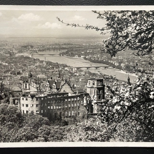 Ansichtskarte Frühling Heidelberg Stadtblick Gedicht Baden-Württemberg