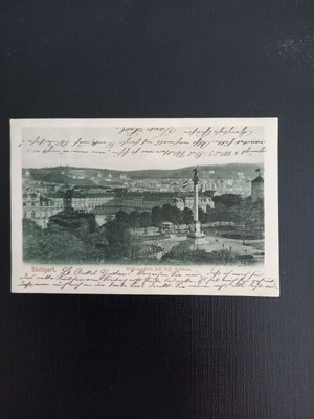 Ansichtskarte Stuttgart, Schlossplatz mit Kgl. Schloss 402722 gr