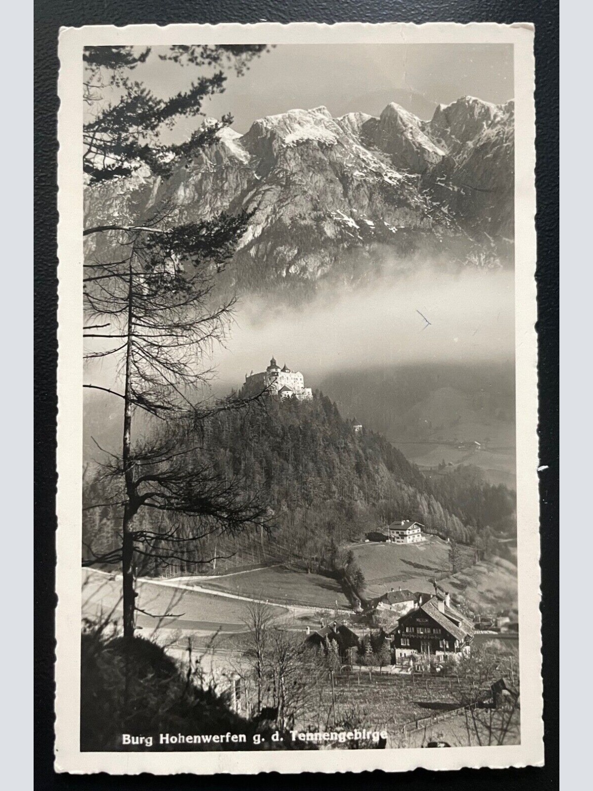 Burg Hohenwerfen Tennengebirge Festung Berg Wald Salzburg Österreich 600164A D